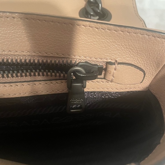 Prada Glacé Calf Cammeo Studded Crossbody Bag AUTHENTIC EXCELLENT CONDITION - Picture 10 of 12